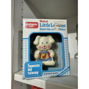 Vtg Playskool 3.5" Bunny Rabbit Clip Musical 1985  Twinkle Little Star A1 NIB